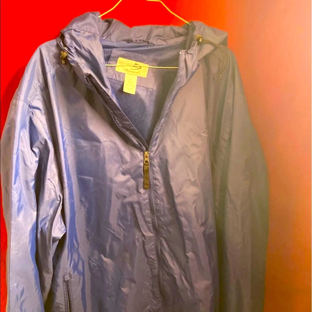 champion hooded windbreaker jacket